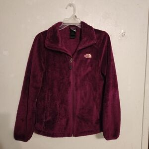 The North Face Women's Osito Full Zip Fleece Jacket Wine Color Size M